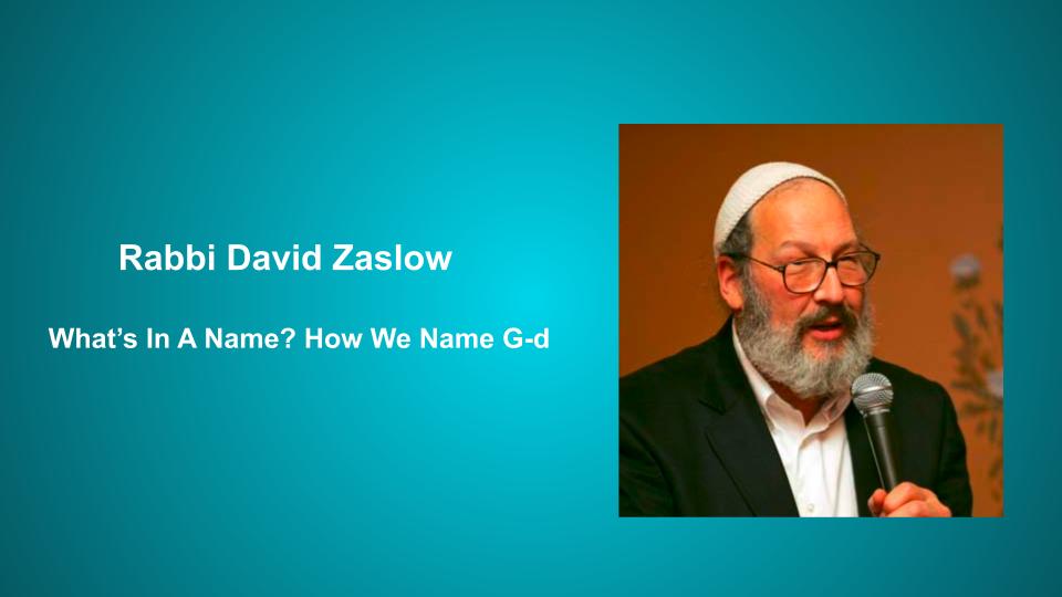 Rabbi David Zaslow